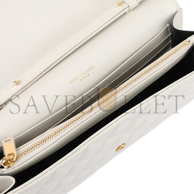 Y51 envelope in quilted grain de poudre embossed leather 620280bow919207 (22.5*14*4cm)